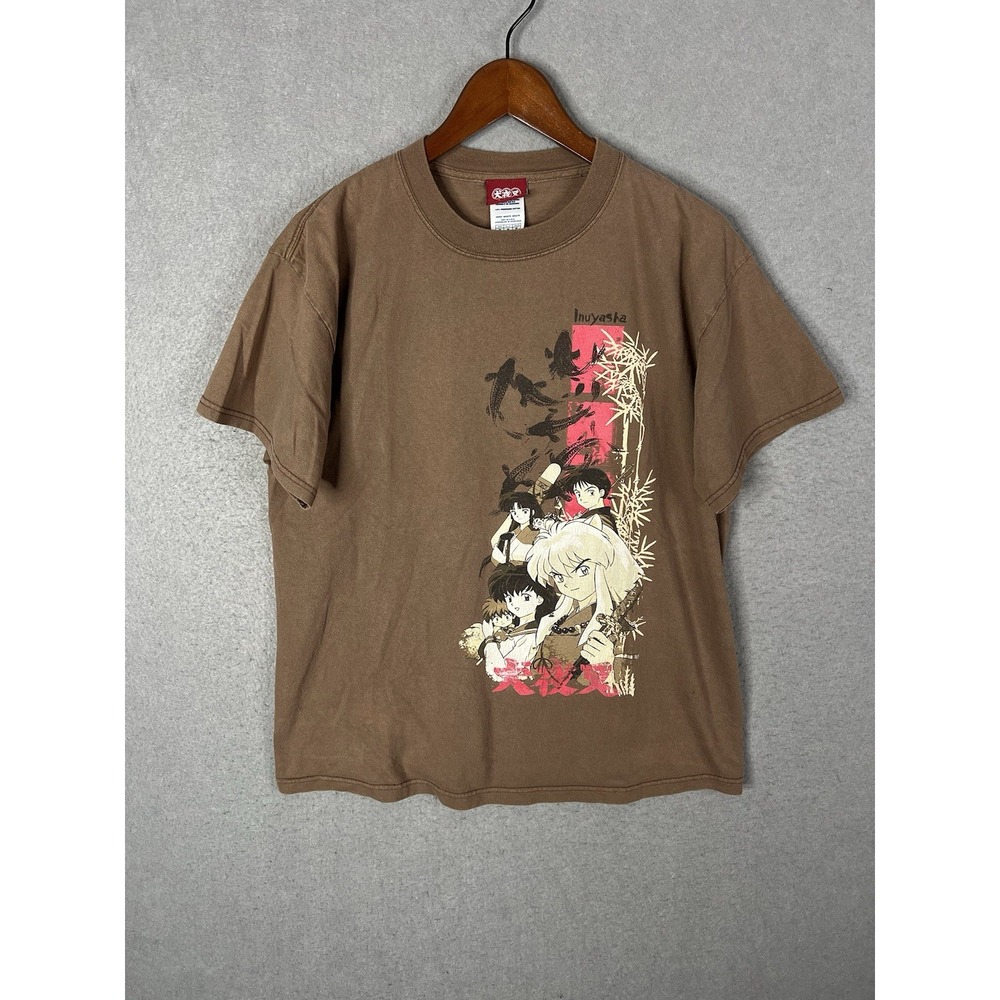 Inuyasha‎ Vintage Y2K Adult Swim Magna Anime Japanese Cartoon T Shirt Men's M